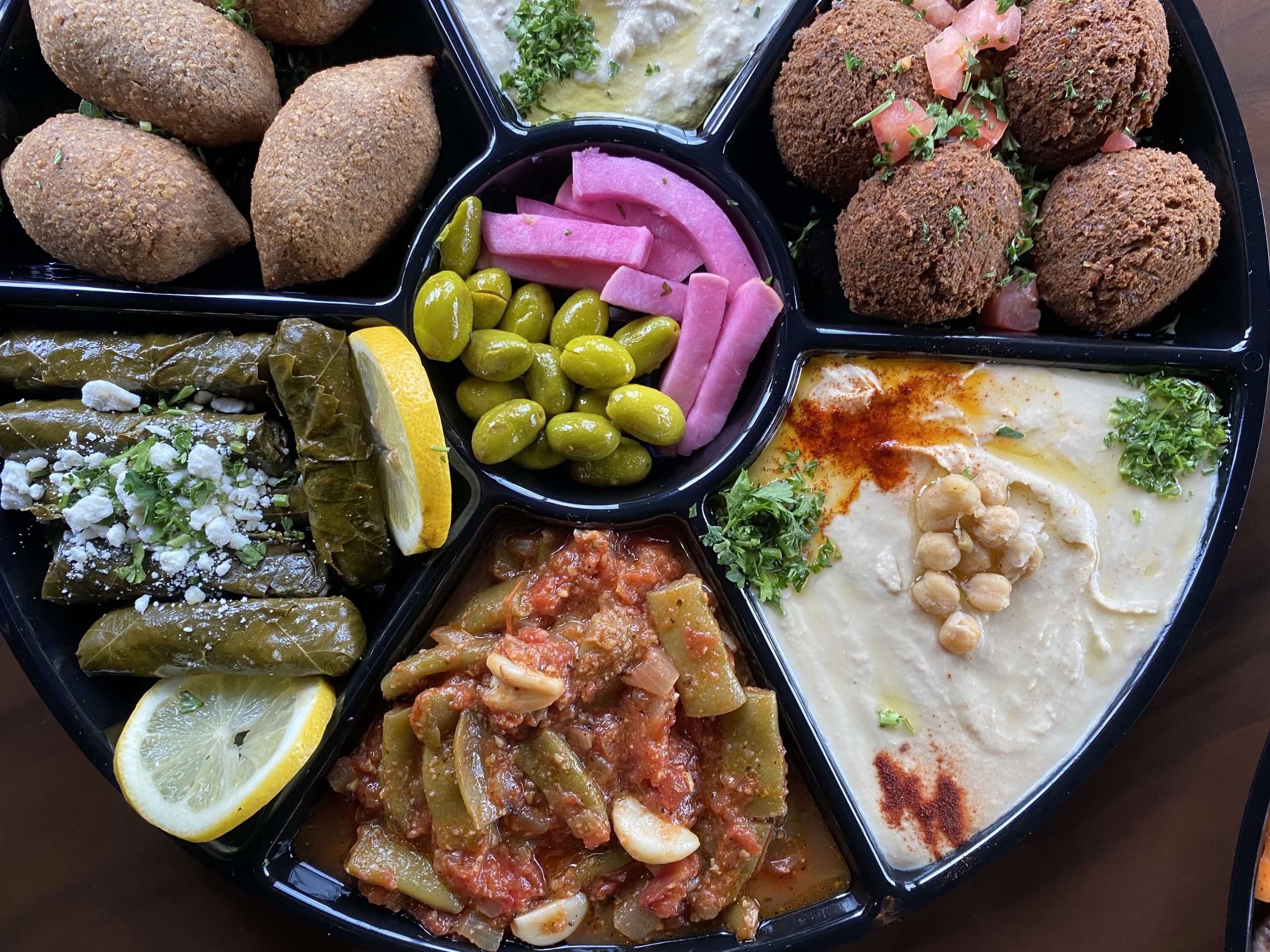Lebanese maza platter